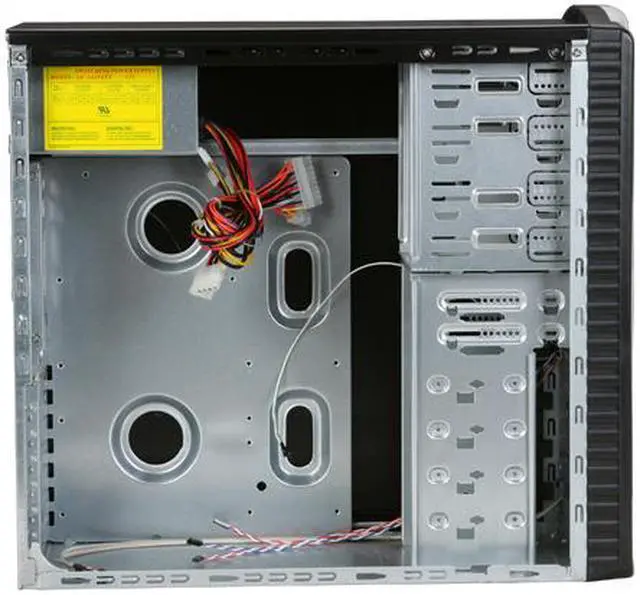Alt view image 7 of 11 - APEVIA ATXB1KL-BK/420 Black/ Silver Steel ATX Mid Tower Computer Case ATX 420W power supply for AMD/Intel Power Supply