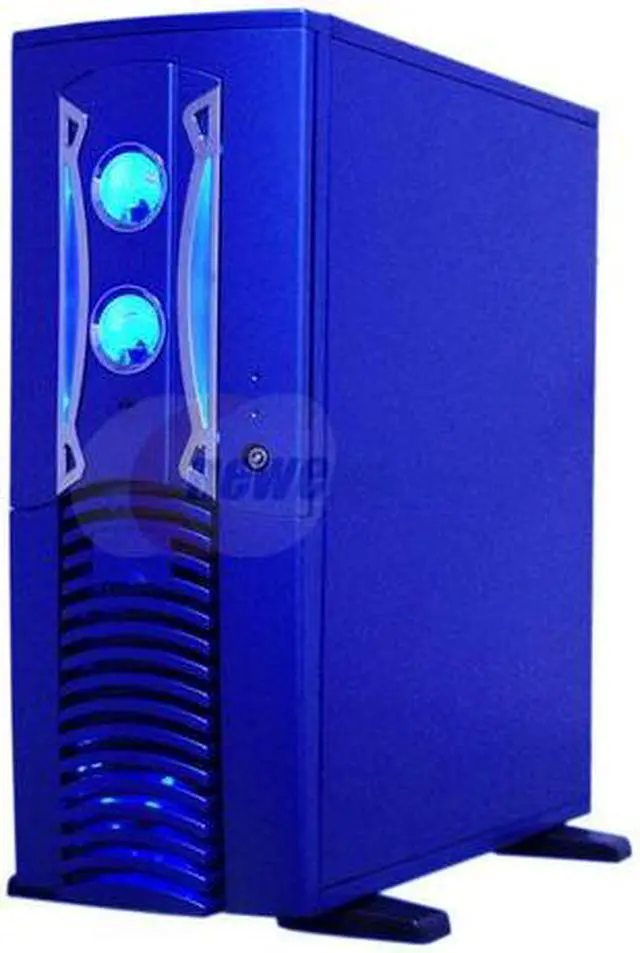 Alt view image 2 of 9 - APEVIA X-PLEASURE-BL Blue Aluminum ATX Full Tower Computer Case