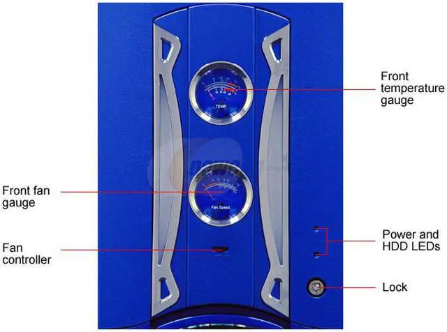 Alt view image 4 of 9 - APEVIA X-PLEASURE-BL Blue Aluminum ATX Full Tower Computer Case