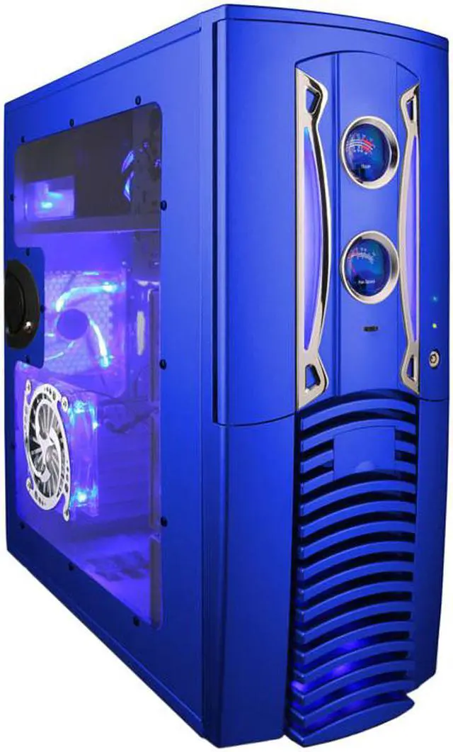 Main image of APEVIA X-PLEASURE-BL Blue Aluminum ATX Full Tower Computer Case