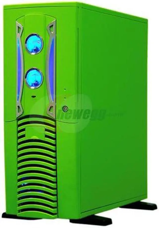 Alt view image 2 of 10 - APEVIA X-PLEASURE-GN Green Aluminum ATX Full Tower Computer Case