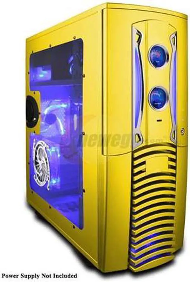 Main image of APEVIA X-PLEASURE-YL Yellow Aluminum ATX Full Tower Computer Case