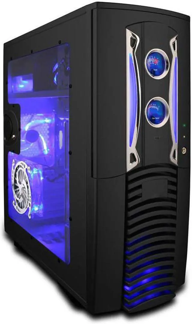 Main image of APEVIA MX-PLEASURE-BK Black Steel ATX Full Tower Computer Case 500W Power Supply