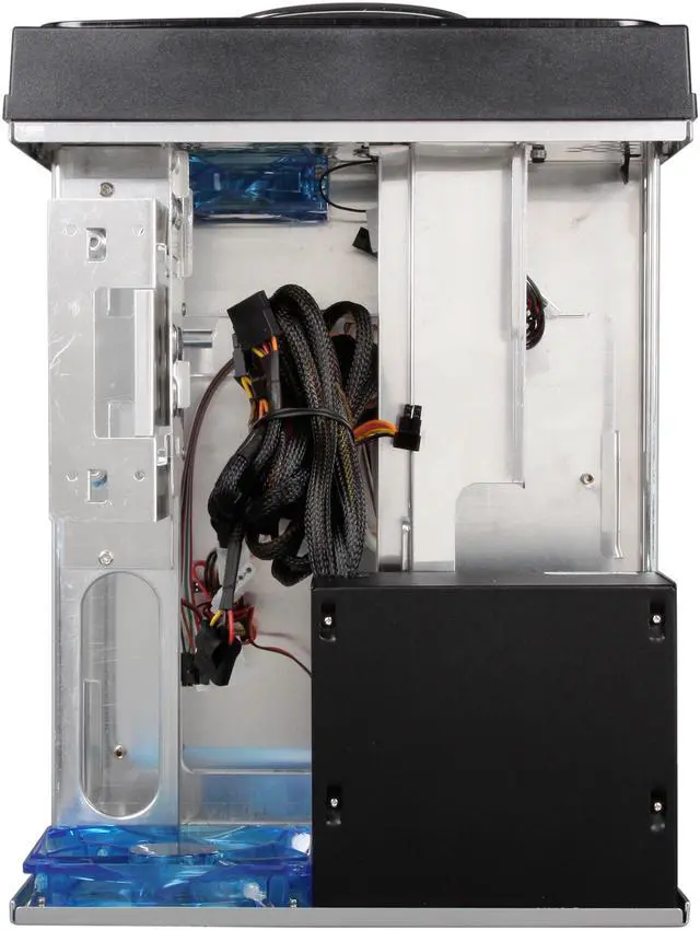 Alt view image 5 of 9 - APEVIA X-QPACK2-BK/500 Black Aluminum Body/ Front Mask Micro ATX Desktop Computer Case 500W Power Supply