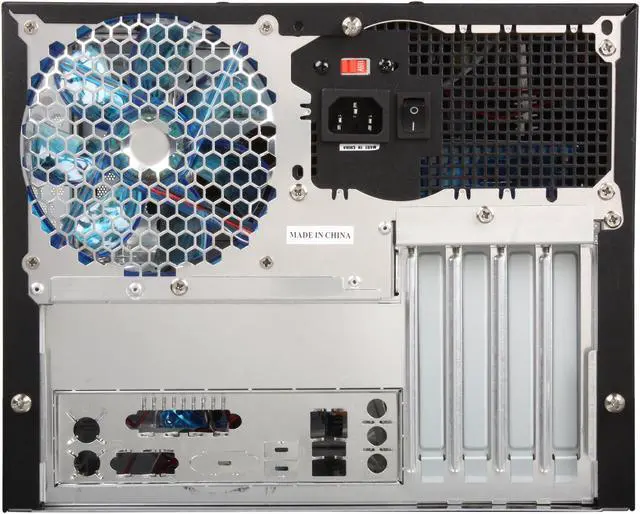 Alt view image 8 of 9 - APEVIA X-QPACK2-BK/500 Black Aluminum Body/ Front Mask Micro ATX Desktop Computer Case 500W Power Supply