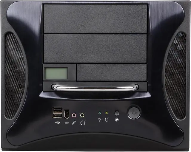 Alt view image 2 of 9 - APEVIA X-QPACK2-NW-BK/500 Black Aluminum Body/ Front Mask Micro ATX Desktop Computer Case 500W Power Supply