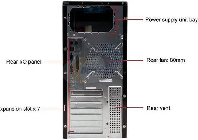 Alt view image 8 of 16 - APEVIA X-CRUISER-BK Black Steel ATX Mid Tower Computer Case