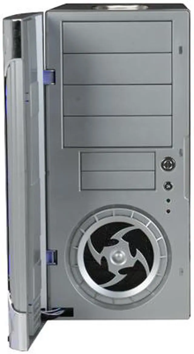 Alt view image 4 of 13 - APEVIA X-CRUISER-AL Silver Steel ATX Mid Tower Computer Case