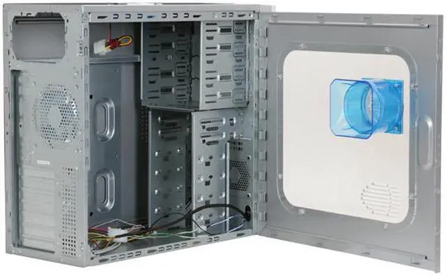 Alt view image 6 of 13 - APEVIA X-CRUISER-AL Silver Steel ATX Mid Tower Computer Case