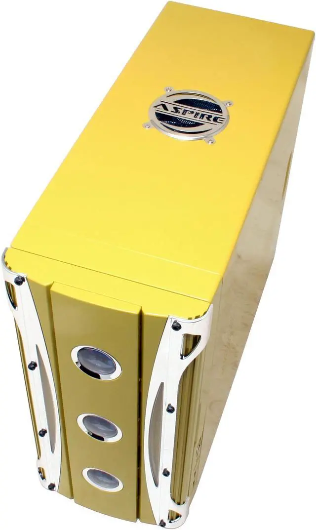 Alt view image 5 of 14 - APEVIA X-CRUISER-YL Yellow Steel ATX Mid Tower Computer Case