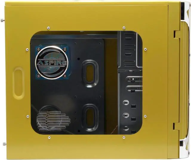 Alt view image 7 of 14 - APEVIA X-CRUISER-YL Yellow Steel ATX Mid Tower Computer Case