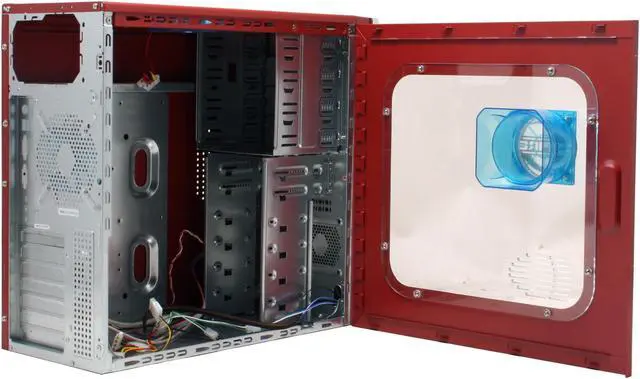 Alt view image 10 of 18 - APEVIA X-CRUISER-RD Red Steel ATX Mid Tower Computer Case