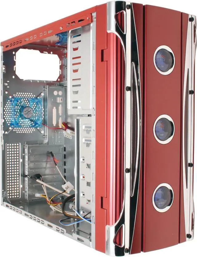 Alt view image 12 of 18 - APEVIA X-CRUISER-RD Red Steel ATX Mid Tower Computer Case
