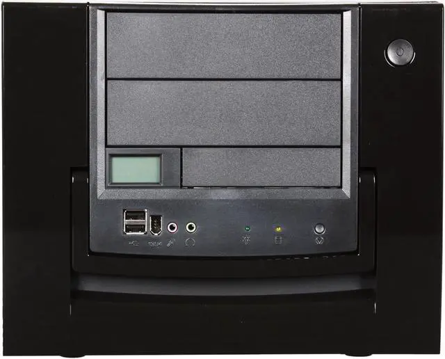Alt view image 2 of 10 - APEVIA X-QPACK-BK/420 Black Aluminum 1.0 w/ ABS plastic front panel Micro ATX Desktop Computer Case ATX 420W power supply Power Supply