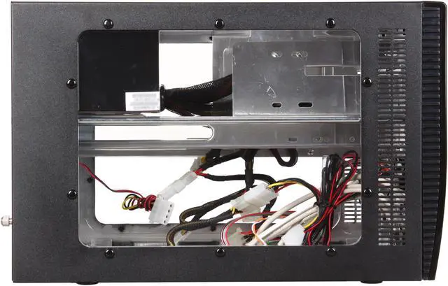 Alt view image 4 of 10 - APEVIA X-QPACK-BK/420 Black Aluminum 1.0 w/ ABS plastic front panel Micro ATX Desktop Computer Case ATX 420W power supply Power Supply