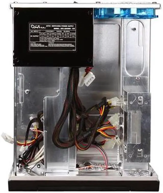 Alt view image 6 of 10 - APEVIA X-QPACK-BK/420 Black Aluminum 1.0 w/ ABS plastic front panel Micro ATX Desktop Computer Case ATX 420W power supply Power Supply