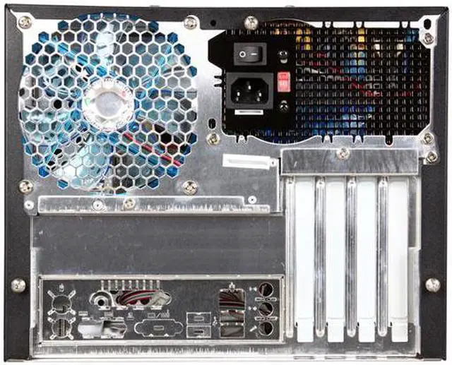 Alt view image 9 of 10 - APEVIA X-QPACK-BK/420 Black Aluminum 1.0 w/ ABS plastic front panel Micro ATX Desktop Computer Case ATX 420W power supply Power Supply