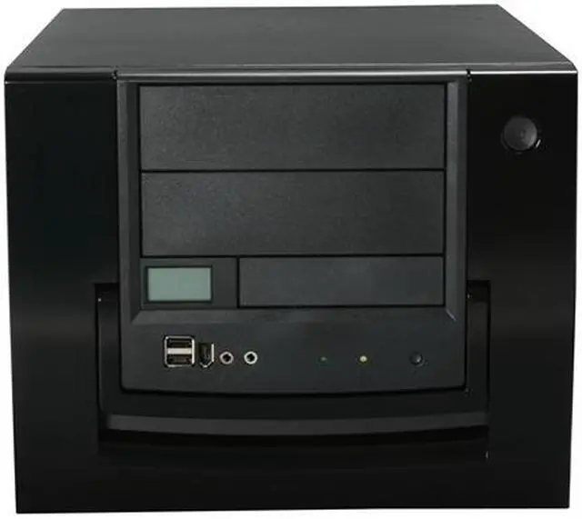 Alt view image 2 of 10 - APEVIA X-QPACK-NW-BK/420 Black Aluminum 1.0 w/ ABS plastic front panel Micro ATX Desktop Computer Case 420W Power Supply