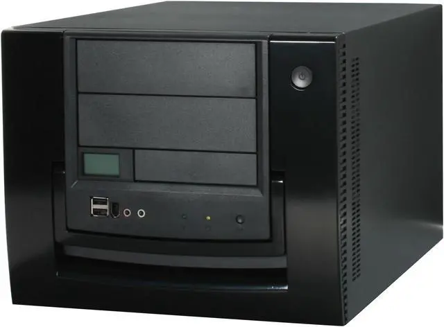 Alt view image 3 of 10 - APEVIA X-QPACK-NW-BK/420 Black Aluminum 1.0 w/ ABS plastic front panel Micro ATX Desktop Computer Case 420W Power Supply
