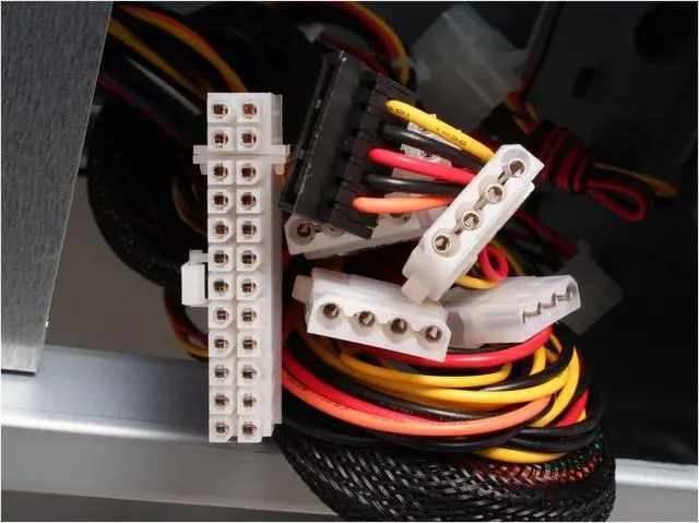 Alt view image 13 of 15 - APEVIA X-Navigator ATXA9N-SS/500 Silver Steel ATX Mid Tower Computer Case ATX 500W dual fan w/ automatic fan speed control Power Supply