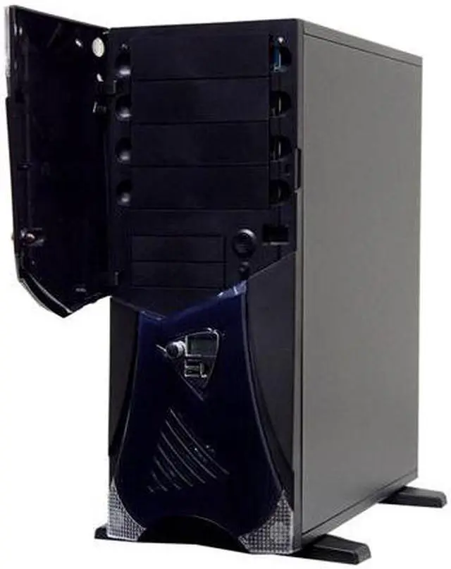 Alt view image 7 of 19 - APEVIA X-Navigator ATXA9N-BK/500 Black Steel ATX Full Tower Computer Case ATX 500W dual fan w/ automatic fan speed control. Connector 20 + 4 pin Power Supply