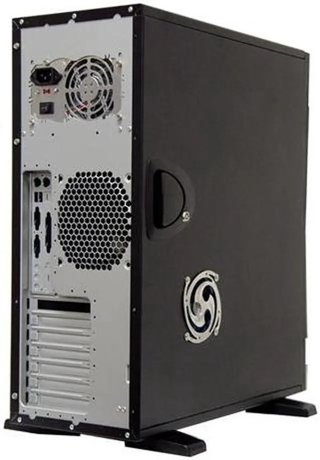 Alt view image 10 of 19 - APEVIA X-Navigator ATXA9N-BK/500 Black Steel ATX Full Tower Computer Case ATX 500W dual fan w/ automatic fan speed control. Connector 20 + 4 pin Power Supply