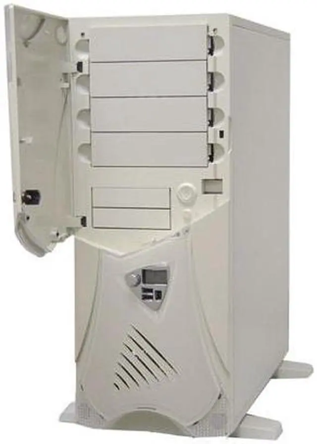 Alt view image 5 of 16 - APEVIA X-Navigator ATXA9N/500 Beige Steel ATX Mid Tower Computer Case ATX 500W dual fan power supply w/ automatic fan speed control Power Supply