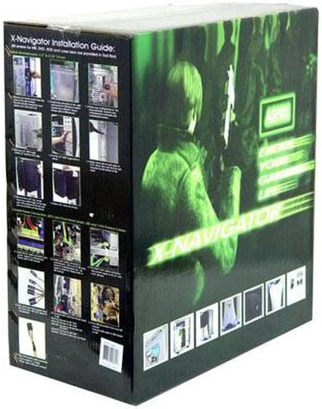 Alt view image 16 of 16 - APEVIA X-Navigator ATXA9N/500 Beige Steel ATX Mid Tower Computer Case ATX 500W dual fan power supply w/ automatic fan speed control Power Supply