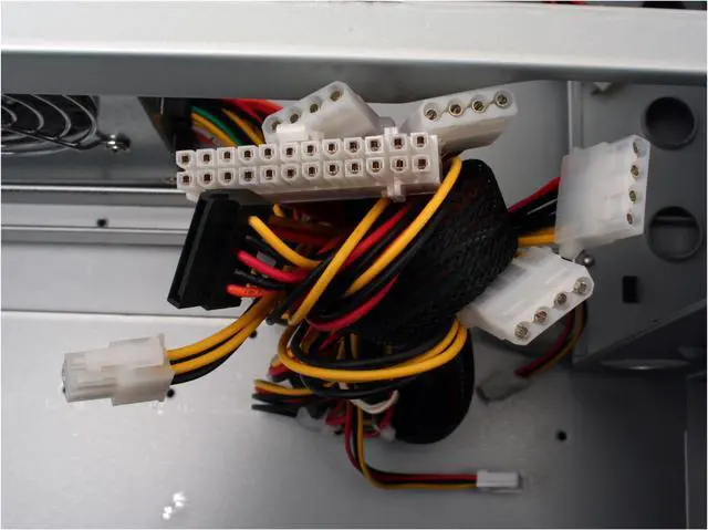 Alt view image 14 of 16 - APEVIA X-Navigator ATXA9N/500 Beige Steel ATX Mid Tower Computer Case ATX 500W dual fan power supply w/ automatic fan speed control Power Supply