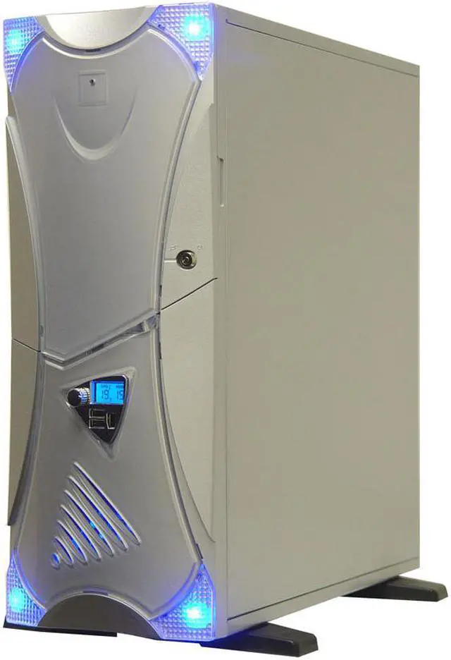 Alt view image 3 of 16 - APEVIA X-Navigator ATXA9NW-SS/500 Silver Steel ATX Mid Tower Computer Case ATX 500W dual 12V (Ver. 2.03) Power Supply