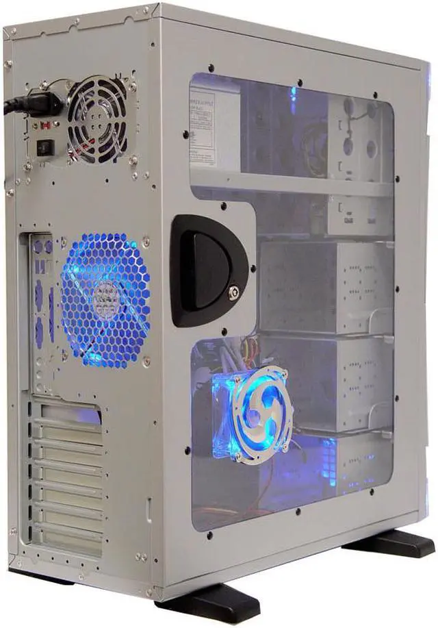 Alt view image 7 of 16 - APEVIA X-Navigator ATXA9NW-SS/500 Silver Steel ATX Mid Tower Computer Case ATX 500W dual 12V (Ver. 2.03) Power Supply