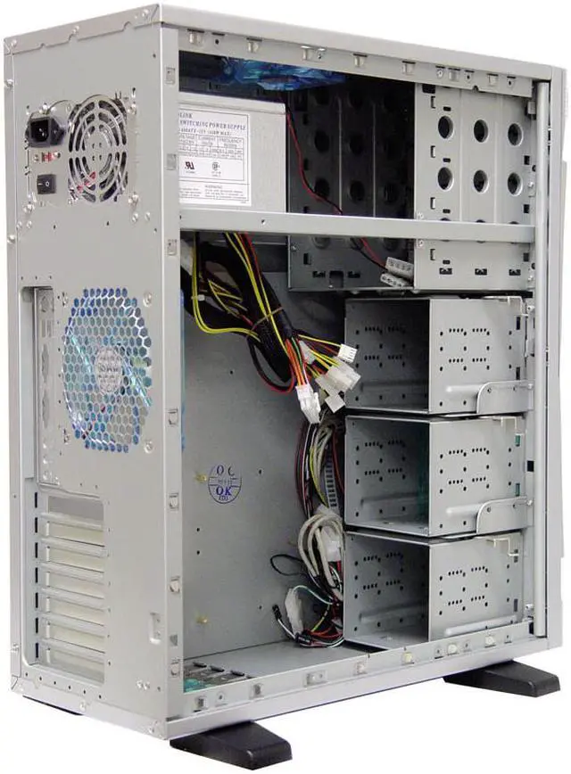 Alt view image 10 of 16 - APEVIA X-Navigator ATXA9NW-SS/500 Silver Steel ATX Mid Tower Computer Case ATX 500W dual 12V (Ver. 2.03) Power Supply