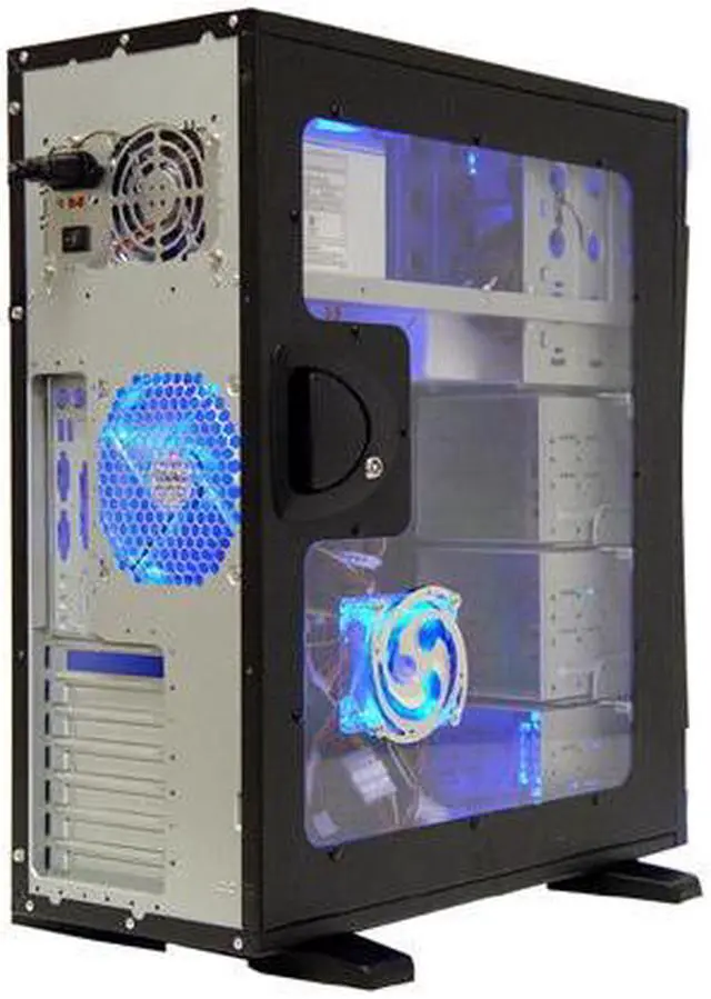 Alt view image 8 of 20 - APEVIA X-Navigator ATXA9NW-BK/500 Black Steel ATX Mid Tower Computer Case 500W Power Supply