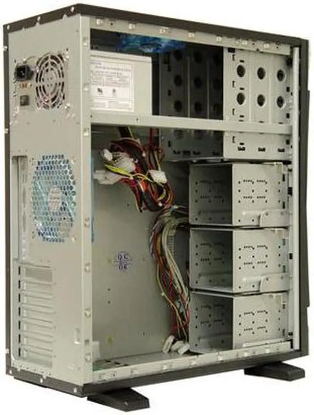 Alt view image 14 of 20 - APEVIA X-Navigator ATXA9NW-BK/500 Black Steel ATX Mid Tower Computer Case 500W Power Supply