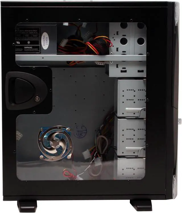 Alt view image 10 of 20 - APEVIA X-Navigator ATXA9NW-BK/500 Black Steel ATX Mid Tower Computer Case 500W Power Supply