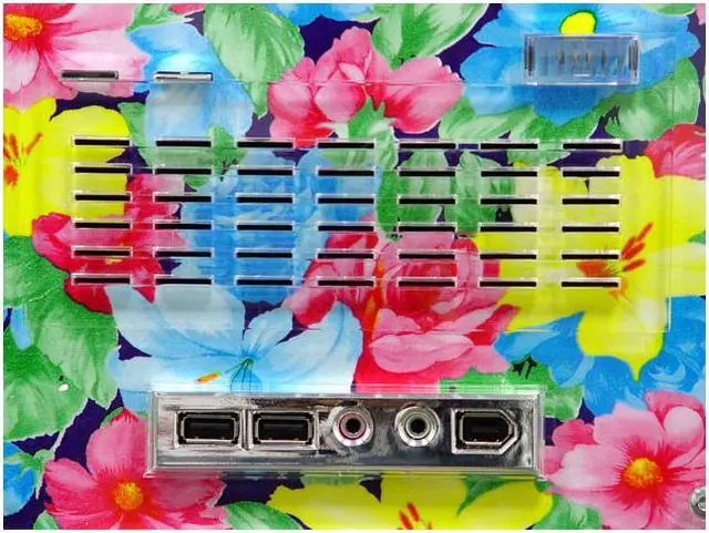 Alt view image 8 of 8 - APEVIA SF-401BK Floral Print 0.8mm Aluminum ATX Mid Tower Computer Case