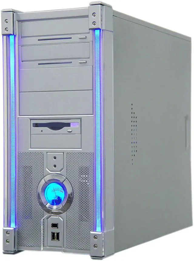 Alt view image 2 of 13 - APEVIA X-DISCOVERY-AL/420 Silver Steel ATX Mid Tower Computer Case 420W Power Supply