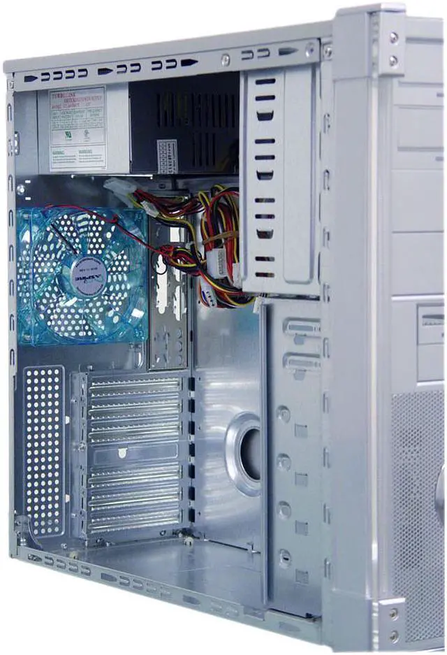 Alt view image 7 of 13 - APEVIA X-DISCOVERY-AL/420 Silver Steel ATX Mid Tower Computer Case 420W Power Supply