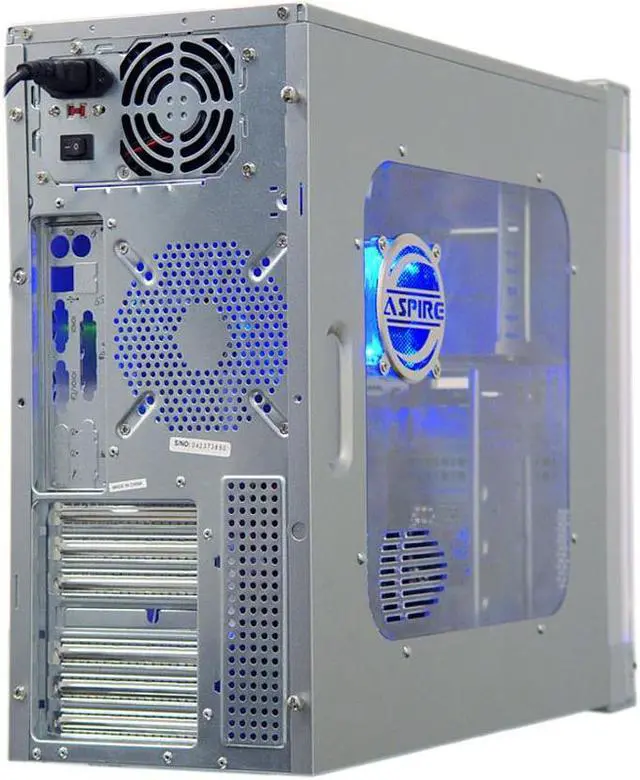 Alt view image 8 of 13 - APEVIA X-DISCOVERY-AL/420 Silver Steel ATX Mid Tower Computer Case 420W Power Supply