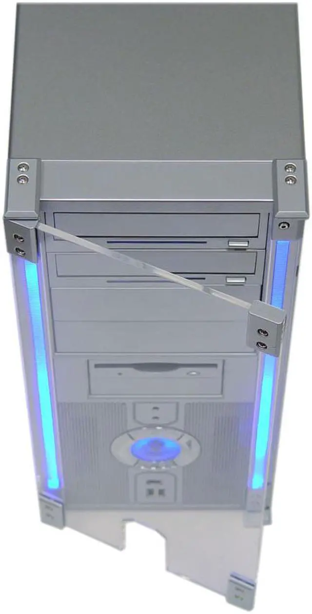 Alt view image 9 of 13 - APEVIA X-DISCOVERY-AL/420 Silver Steel ATX Mid Tower Computer Case 420W Power Supply