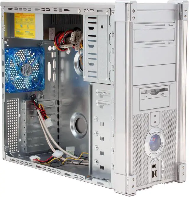 Alt view image 11 of 13 - APEVIA X-DISCOVERY-AL/420 Silver Steel ATX Mid Tower Computer Case 420W Power Supply