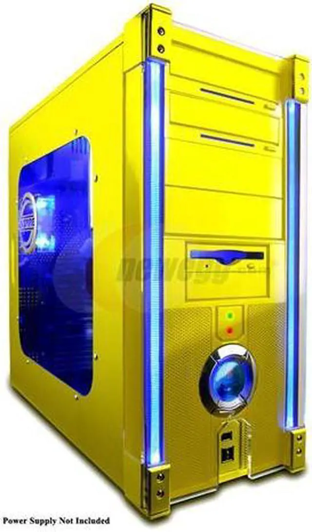 Main image of APEVIA X-DISCOVERY-YL Yellow Steel ATX Mid Tower Computer Case
