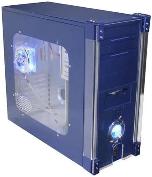 Main image of APEVIA X-DISCOVERY-BL Blue Steel ATX Mid Tower Computer Case