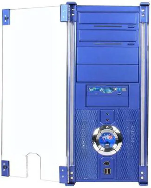 Alt view image 3 of 10 - APEVIA X-DISCOVERY-BL Blue Steel ATX Mid Tower Computer Case