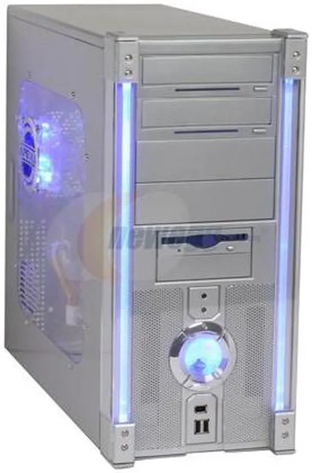 Alt view image 2 of 13 - APEVIA X-DISCOVERY-AL Silver Steel ATX Mid Tower Computer Case