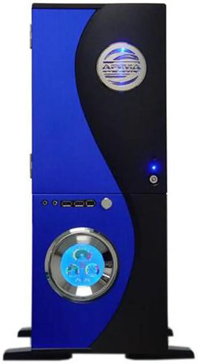 Alt view image 2 of 12 - APEVIA X-TELSTAR-BL Blue/ Black Steel ATX Full Tower Computer CaseNo Power Supply