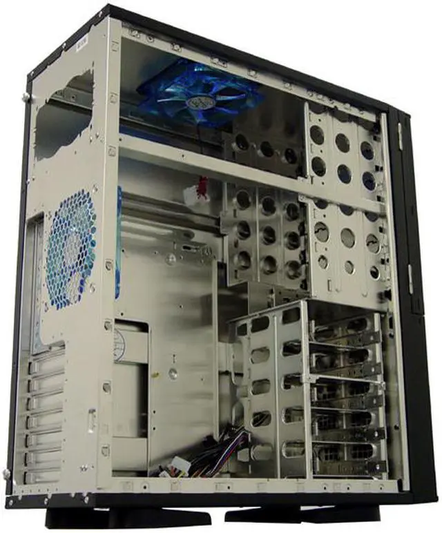 Alt view image 6 of 12 - APEVIA X-TELSTAR-BK Black Aluminum ATX Full Tower Computer CaseNo Power Supply