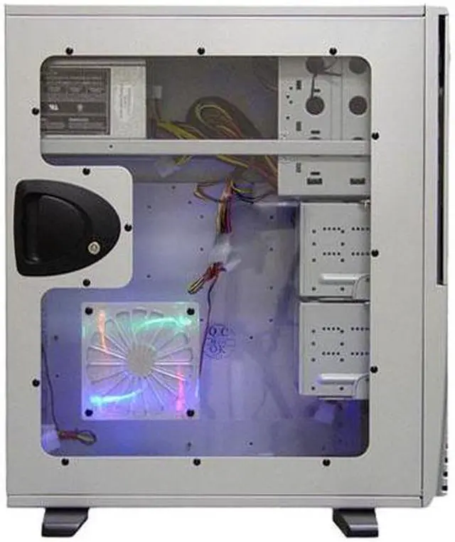 Alt view image 7 of 13 - APEVIA  MX-PIDER-AL/500 Silver Steel ATX Full Tower Computer Case ATX 500W Dual Fan W/ Automatic Fan Speed Control Power Supply