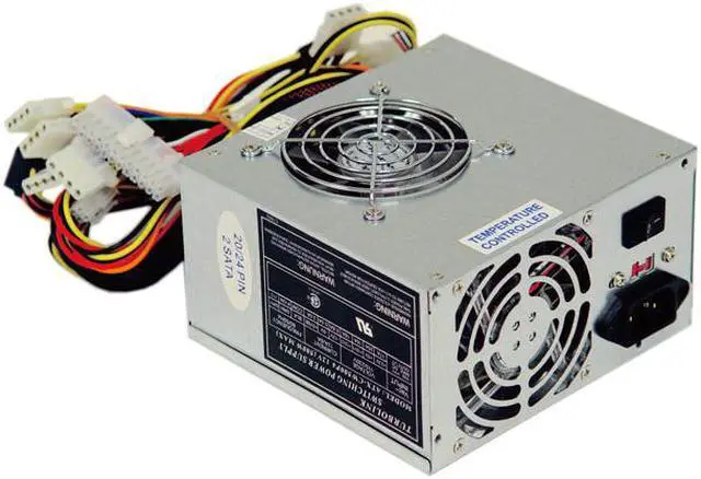 Alt view image 11 of 13 - APEVIA  MX-PIDER-AL/500 Silver Steel ATX Full Tower Computer Case ATX 500W Dual Fan W/ Automatic Fan Speed Control Power Supply