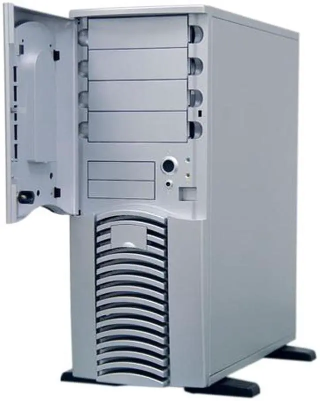 Alt view image 6 of 13 - APEVIA MX-Pider MX-PIDER-NW-AL/500 Silver Steel ATX Full Tower Computer Case ATX 500W Dual Fan W/ Automatic Fan Speed Control Power Supply